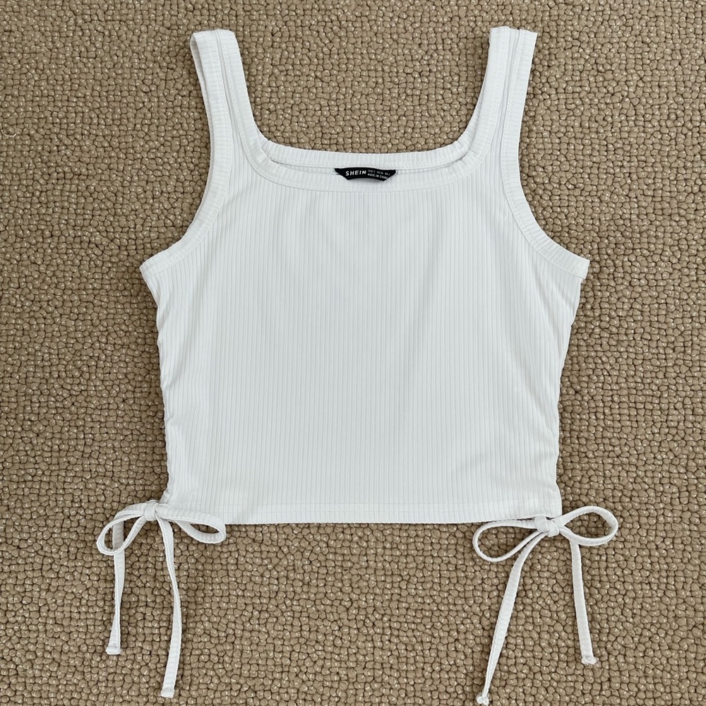 Shein white crop top in size Small